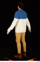  Pablo brown shoes brown trousers dressed standing sweater whole body 0012.jpg